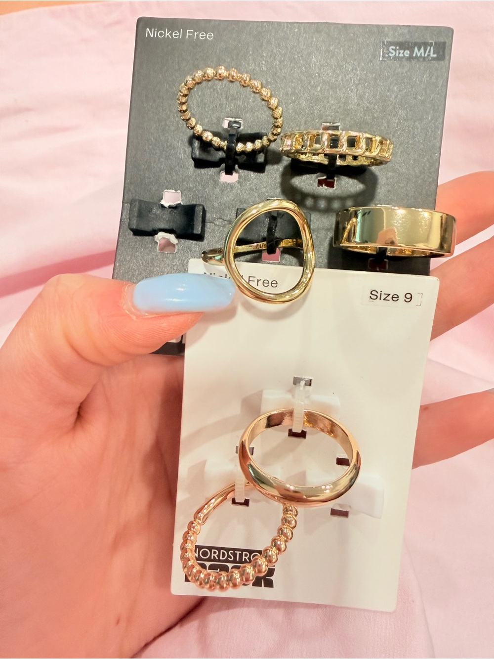 Nordstrom Gold-Tone Women's Mixed Ring Set - 6-Piece (Gold)